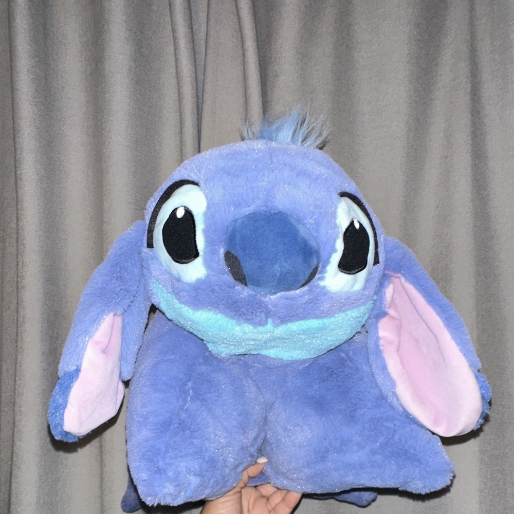 Disney Lilo & Stitch Stitch Blue Plush Pillow Pet EUC